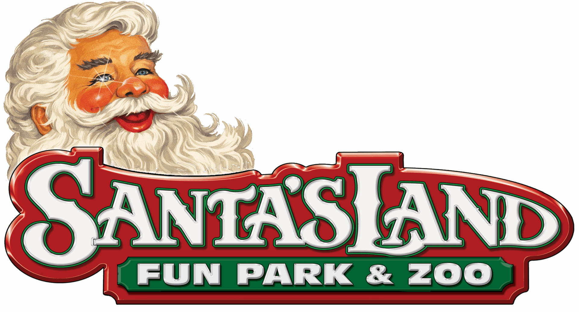 Santa's Land Fun Park & Zoo logo.